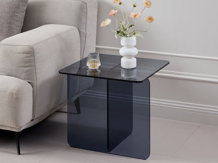 Modern Transparent Tempered Glass Sidetable
