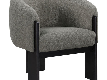 Maciel - Upholstered Barrel Back Accent Chair - Mushroom