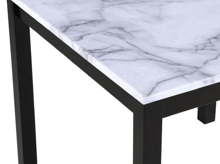 Modern 5 Piece Counter Height Dining Set With Tufted Nail Head Chairs
