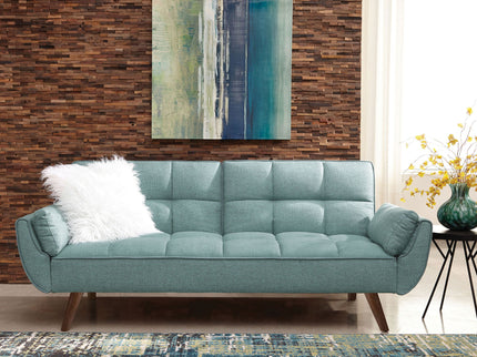 Laggarhem - Tufted Back Upholstered Sofa Bed - Turquoise
