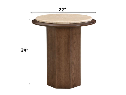 Kasha - End Table - Walnut