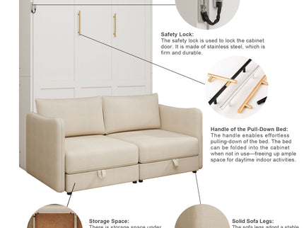 Murphy Bed, Wall Bed With Sofa