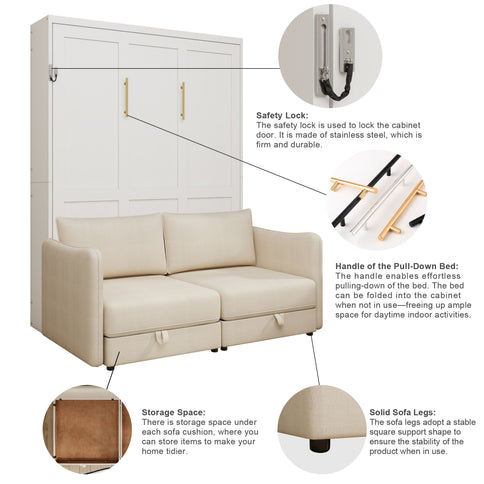 Murphy Bed, Wall Bed With Sofa