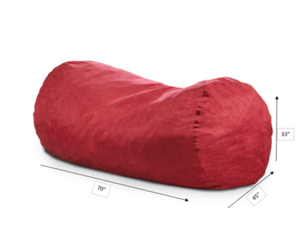 Jasper - Traditional Cylindrical Suede Bean Bag