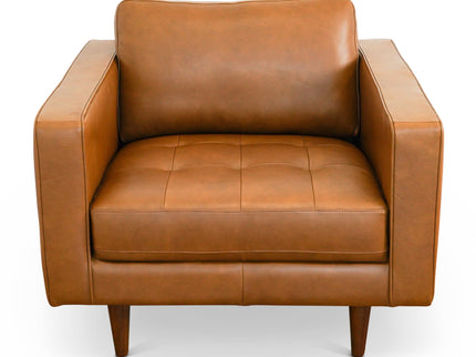 Catherine - Lounge Chair - Brown / Tan
