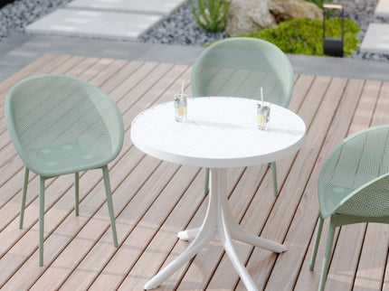 2 Piece Durable Single Chair With Hollow Out Design