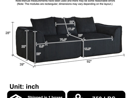 Minimalist 3 Seater Sofa With Curved Lines And Gently Sloped Backrest