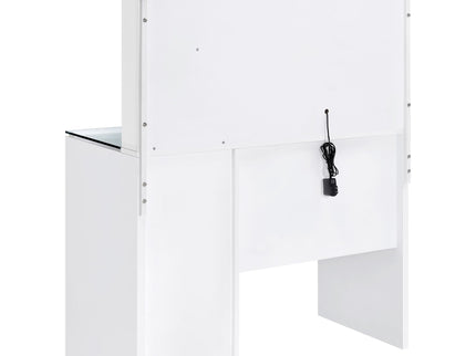 Kerr - 2 Drawer Makeup Vanity Table With Mirror And Stool