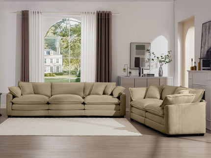 Elegant Oversized Sectional Sofa Set With Deep Seats And Flexible Layout
