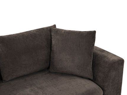 Modern L Shaped Sectional Sofa With Upholstery And Wooden Storage