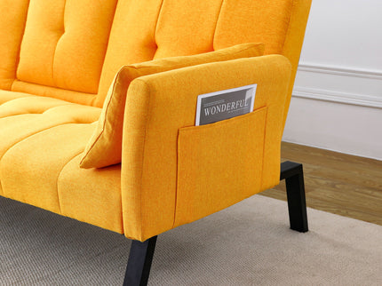 Sofa Bed With Foldable Design And Cup Holder