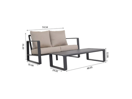 Sofa With Rectangular Coffee Table