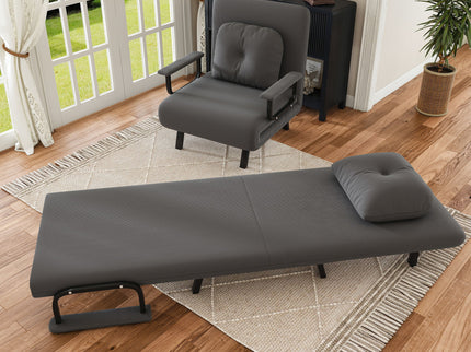 5 In 1 Folding Sofa Bed With 5 Position Adjustable Backrest