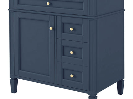 Bathroom Vanity With 2 Drawers And Tip-Out Drawer, Storage Cabinet