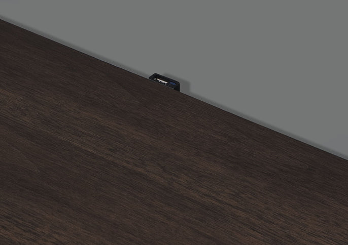 Carena - Night Stand With USB - White / Walnut