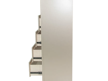 5 Drawer Chest Bedroom Furniture - Silver