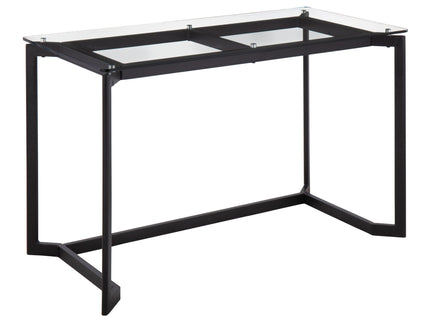 Masters - Modern Office Desk - Black / Clear