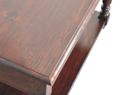 Turned Legs Drawer Table