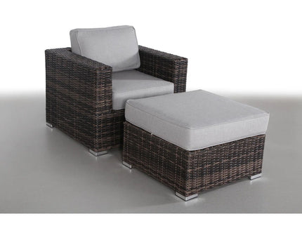 Outdoor Patio Chair Set For Patio With Foam Cushions