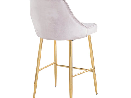 Marcel - Contemporary / Glam Counter Stool (Set of 2) - Gold / Silver