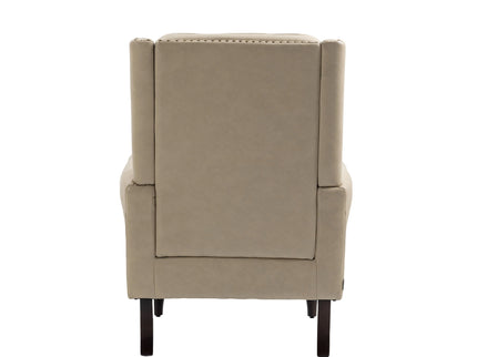 Modern Accent Armchair With Sturdy Wood Legs