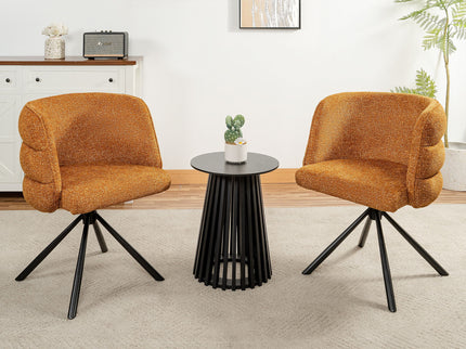 270 Degree Swivel Upholstered Desk Chairs (Set of 2)