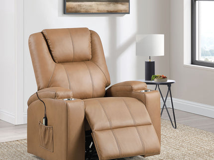 Macklin - Power Lift Massage Recliner With Heat And Dual Cupholders
