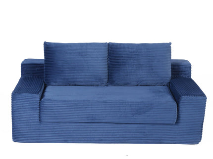 Comfortable Deep Seat Loveseat Sofa Bed, Reversible Cushion With Pillows
