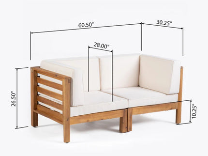 Oana - 2 Piece Loveseat Set With Water Resistant Cushions