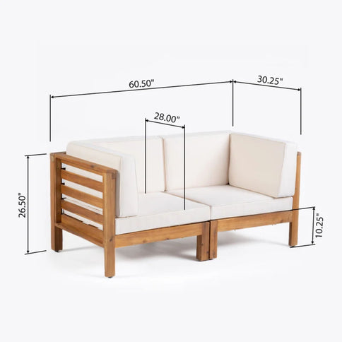 Oana - 2 Piece Loveseat Set With Water Resistant Cushions