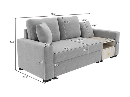 Modular Sofa Couch With Storage Armrest And Center Console