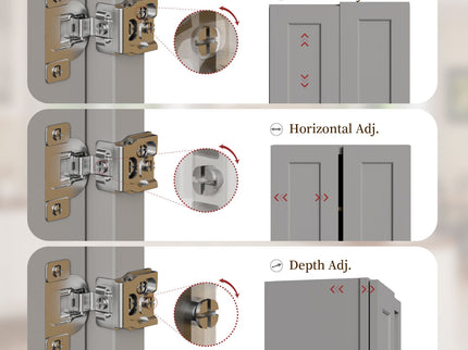 Shaker Wall Cabinet With Soft Close Hinges, Adjustable Shelves, Double Door