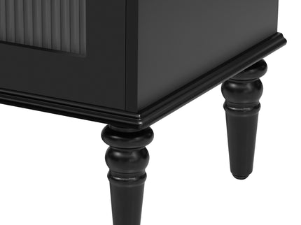 TV Stand For TVs Up To 75", Entertainment Center Media Console For Living Room - Black