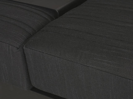 Giovanna - 3 Seater Sofa With Aluminum Frame And Water Repellence Cushions - Black
