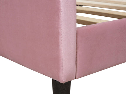 Upholstered Daybed With Rabbit Ear Shaped Headboard
