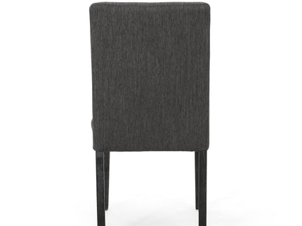 Contemporary Dining Chair With Upholstered Seating And Tapered Legs