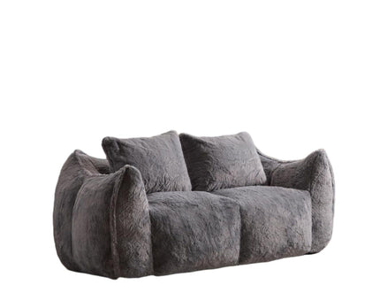 Giant Bean Bag Couch, Ultra Soft Fluffy Loveseat For Living Room