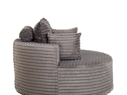 Modern Single Sofa With Backrest Pillow For Living Room
