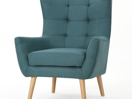Club Chair With Rubberwood Legs
