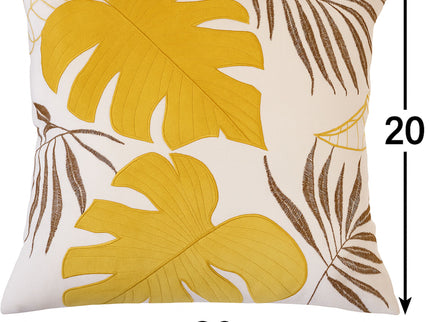 Autumn Vibes Leaf Accent Pillow