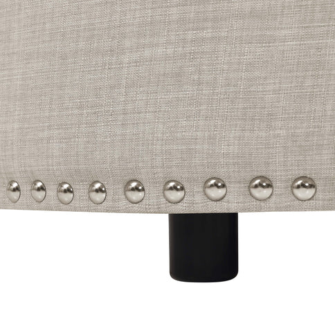 Tufted Storage Ottoman With Upholstery