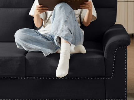 3 Seater Elegant Stationary Sofa