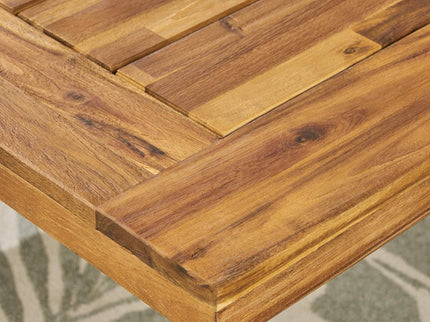 Outdoor Dining Set - Sandblast Natural Finish