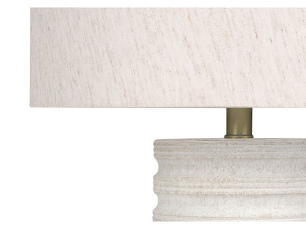 Table Lamp, Lighting, Resin, Transitional - Cream