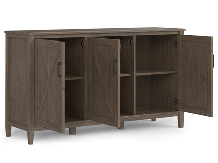 Ela - Wide Storage Cabinet - Smoky Brown