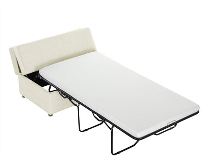 Twin Size Folding Ottoman Sleeper Bed With Mattress Convertible Guest Bed