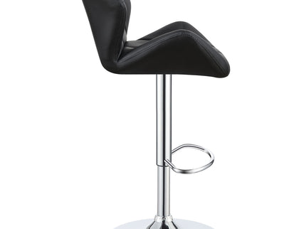 Adjustable Bar Stool With Height-Adjustable Base (Set of 2)