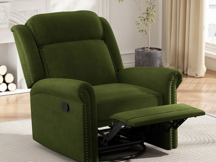 360 Degrees Swivel Recliner Manual Rocking Recliner Home With Adjustable Backrest
