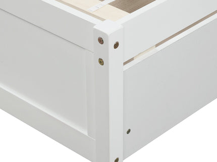 Platform Storage Bed Wood Bed Frame With Two Drawers And Headboard