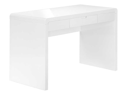 Computer Desk For Home Office, Storage Drawers, Contemporary & Modern - White